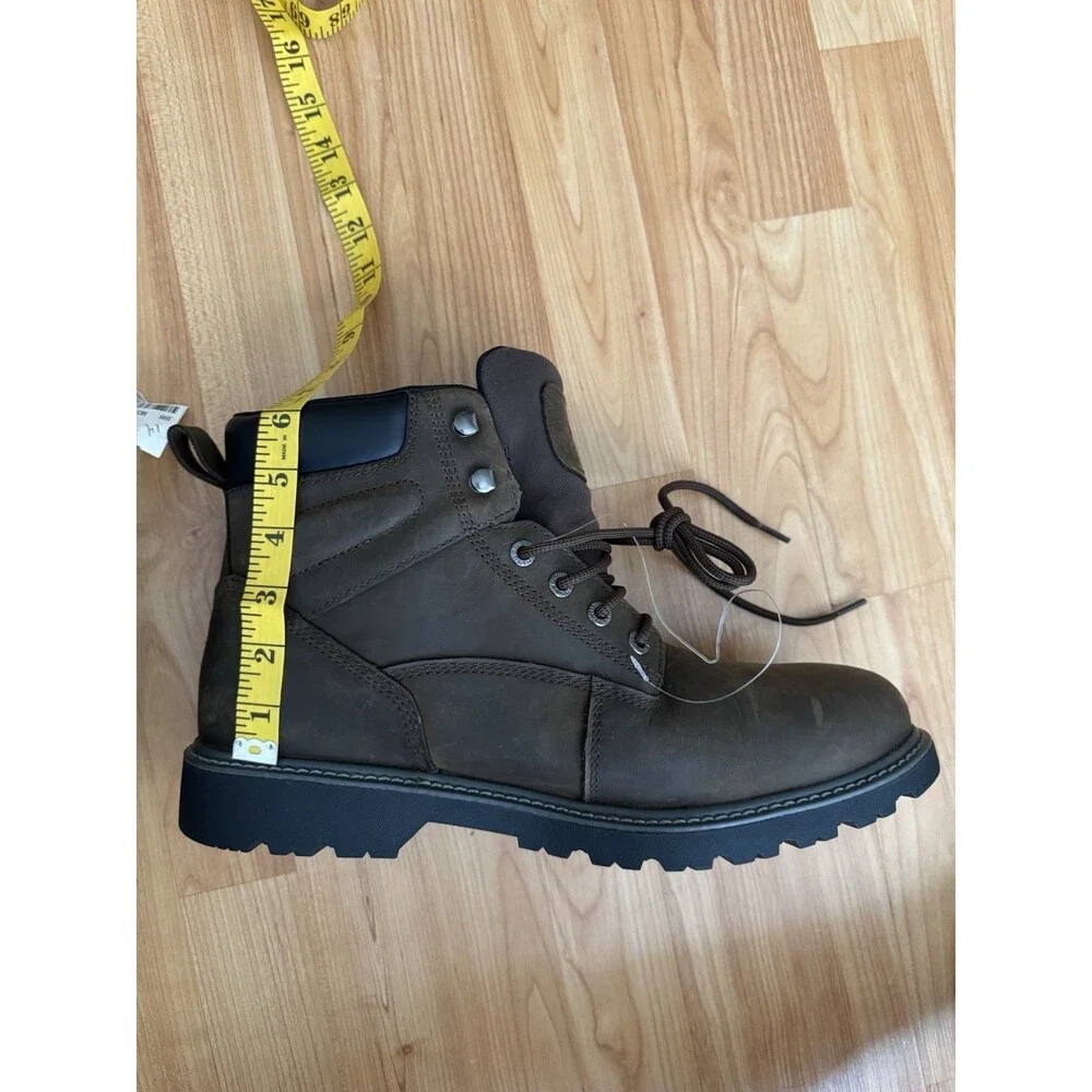 Wolverine Floorhand Waterproof 6” Work Boots Mens 14 Brown Leather Soft Toe SR